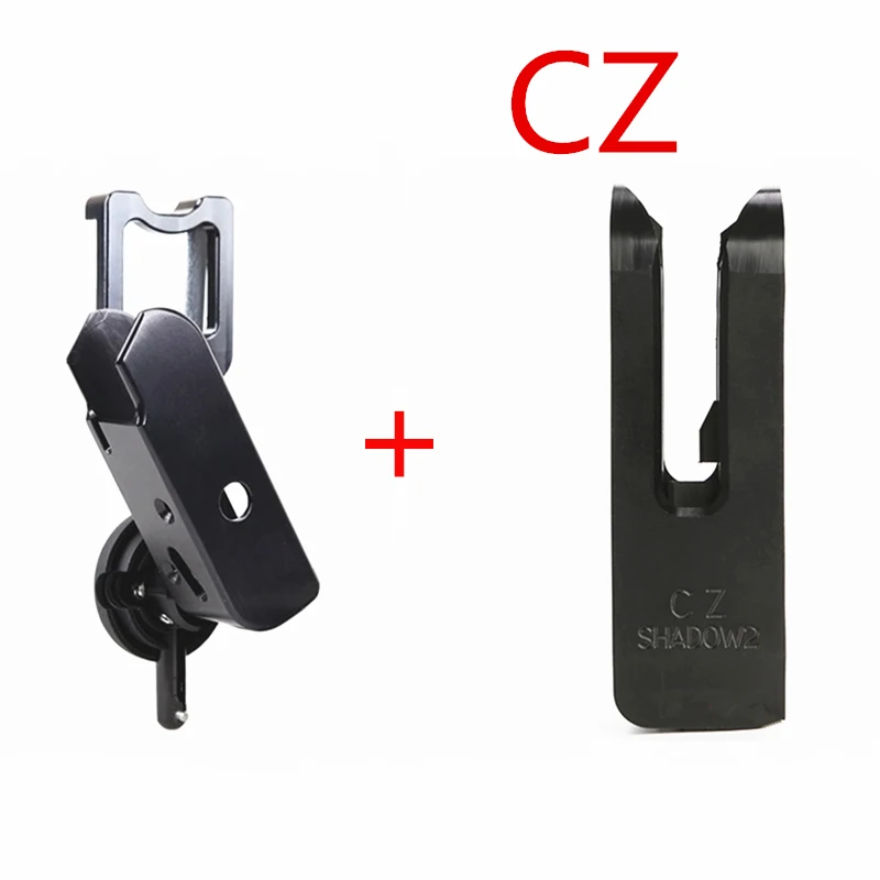 CZ BK Горячая TMC IPSC алюминиевая гоночная кобура и блок вставки для: SV, Glock CZ shadow 2 Черный Красный Синий Охота Вечерние - Цвет: CZ BK