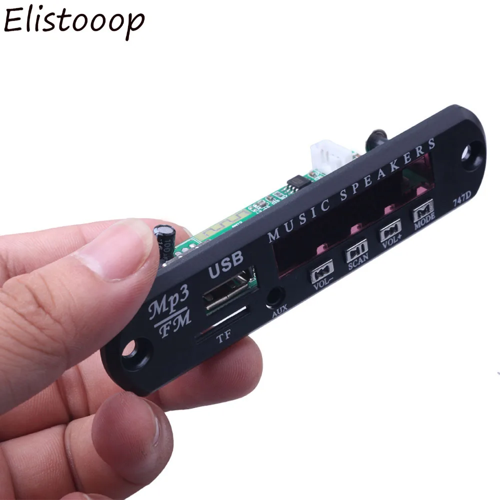 Плата декодера MP3 WMA 5 В 12 постоянного тока блок питания Micro USB TF-радио mp3-декодер