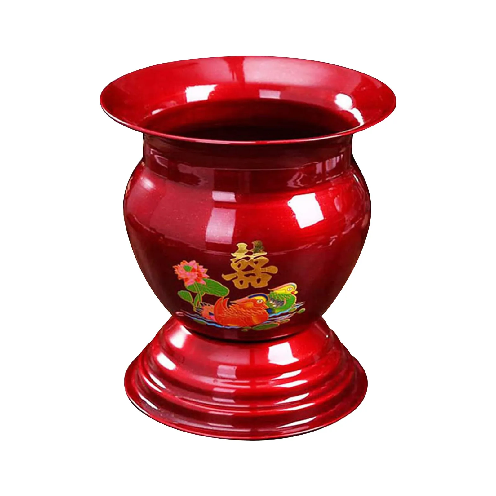 

Multifunctional Storage Basket Chinese Antique Kitchen Table Decoration Enamel Bowl Fruit Vegetable Chinese Retro Fruit Basket##