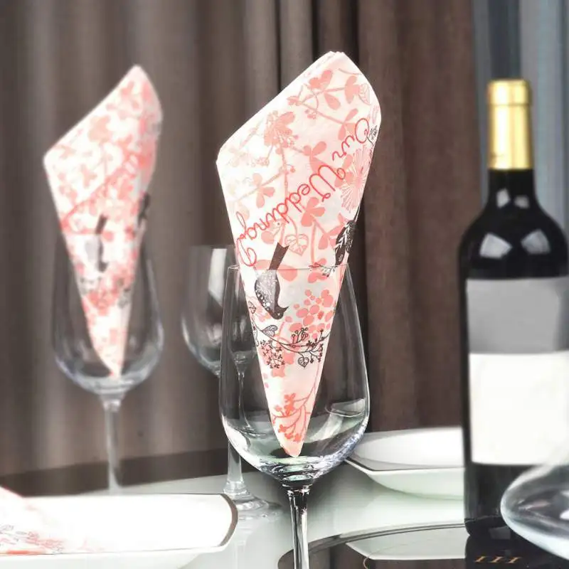 Высокое качество горячая Распродажа цветные одноразовые бумажные салфетки с