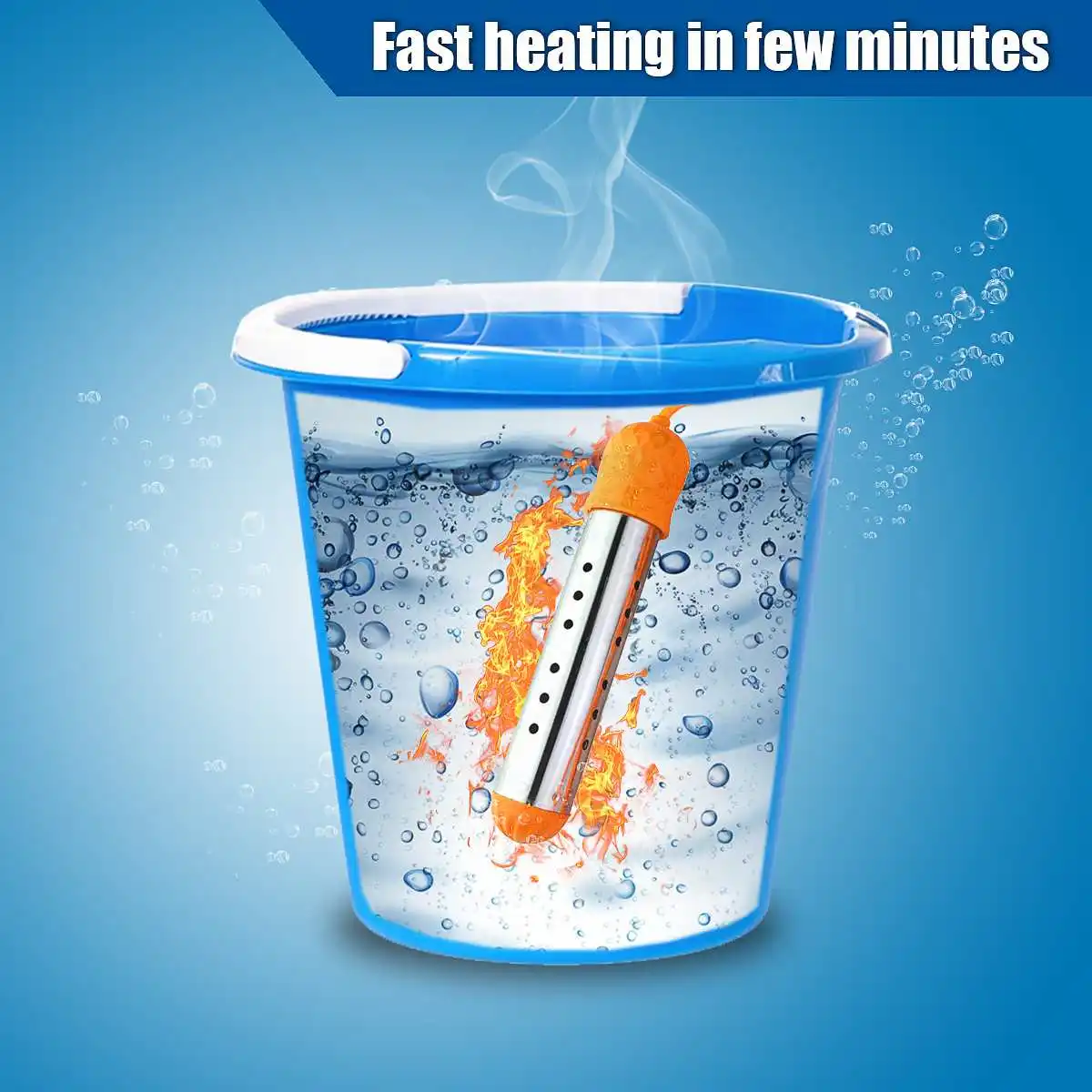 

2500/3000W Floating Electric Water Heater Automatic Cut-Off Immersion Boiler Portable Heating Element Bathroom Pool Available