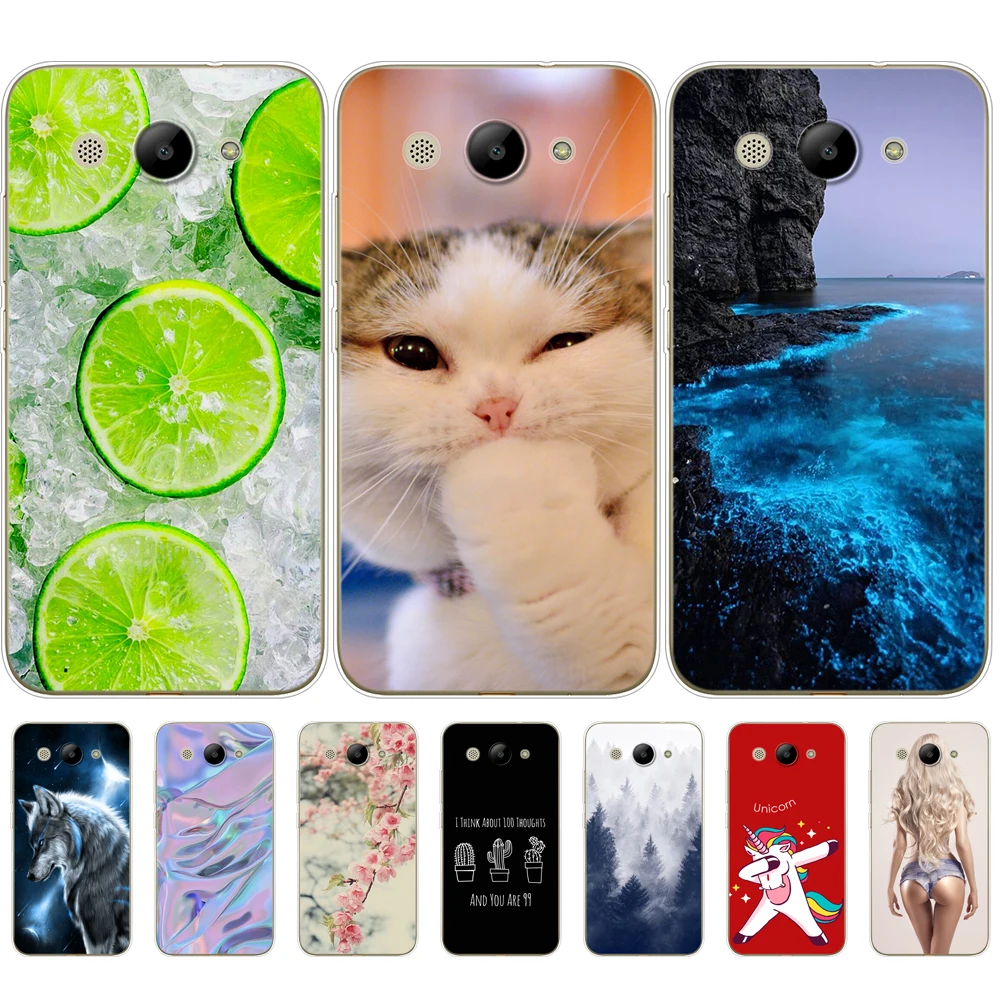 Для Huawei Y3 2017 чехол Бампер Мягкий силиконовый для телефона оболочка coque 5 0 ''TPU Y