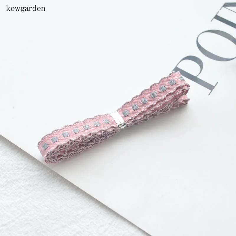 Kewgarden 9 мм 3/8 &quotквадратная клетчатая Окрашенная Пряжа Ленты вручную