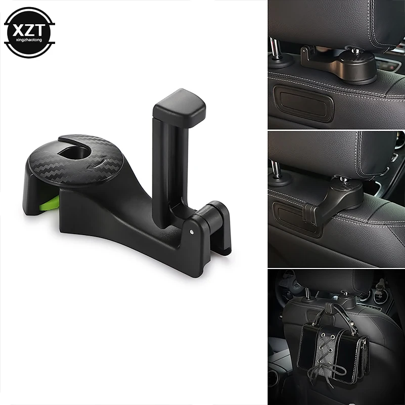 1 шт. автомобильный крючок на подголовник с держателем для телефона вешалка