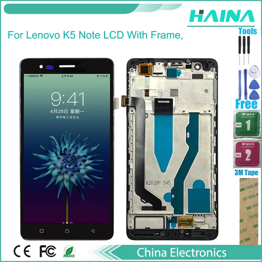 6 0 AAA качественный ЖК дисплей и сенсорный экран дигитайзер в сборе для Lenovo K5 Note A7020