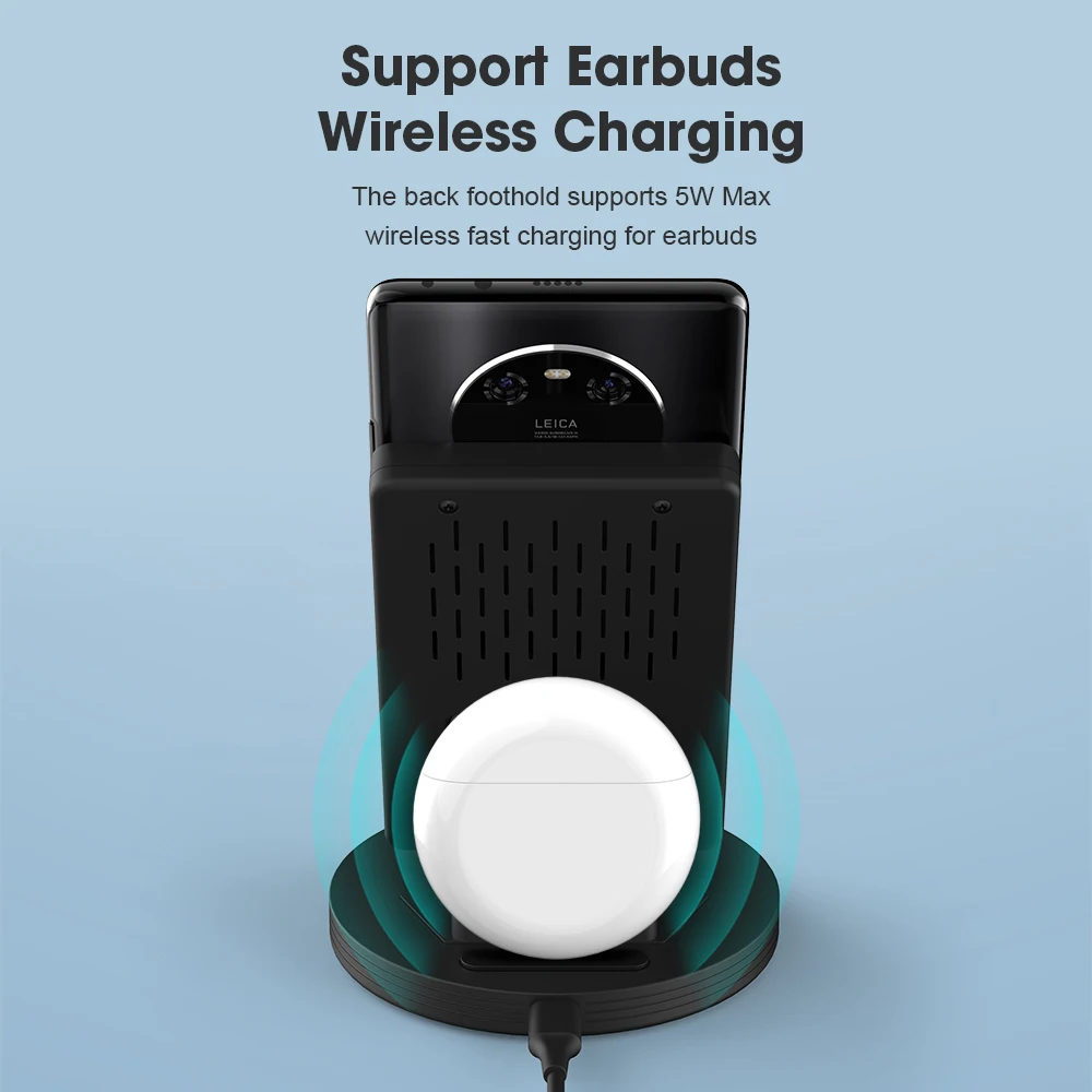 4 в 1 Магнитная зарядная док-станция Беспроводное зарядное устройство для Huawei P50 P40