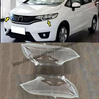 fit for honda fit jazz 2014 2018 headlight headlamp lens cover rightleft 2pcs high quality car modification accessories
