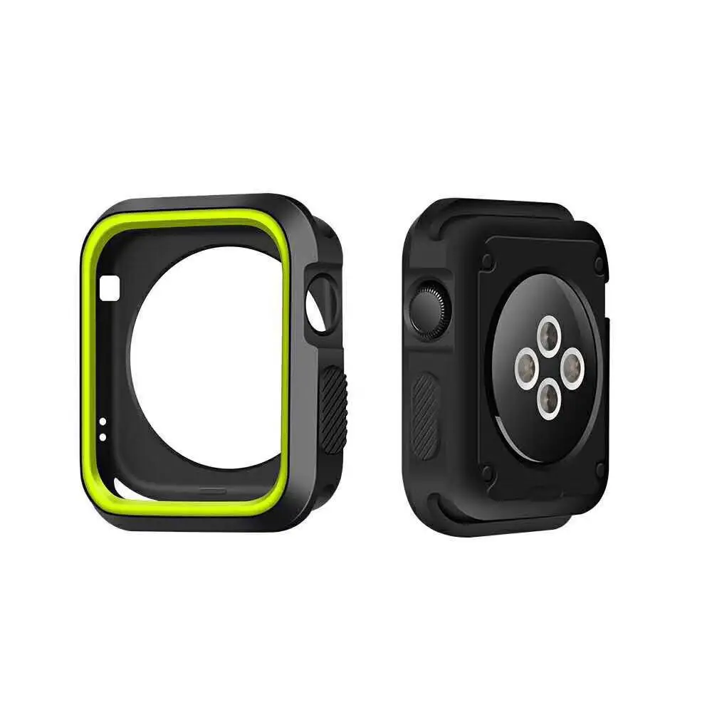 Силиконовый чехол для apple watch band series 6 5 42 38 40 мм 44 полноразмерный резиновый