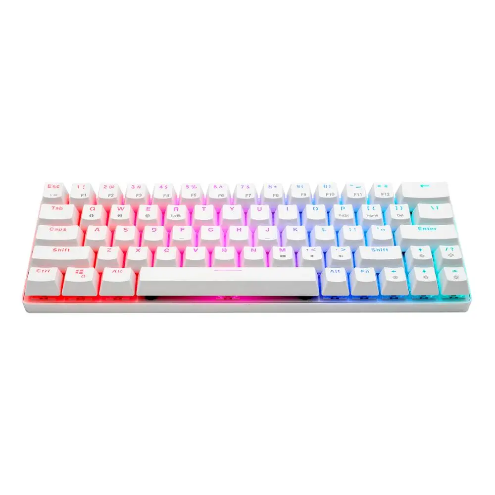 Проводная Беспроводная игровая мини клавиатура с RGB подсветкой Bluetooth 5 0