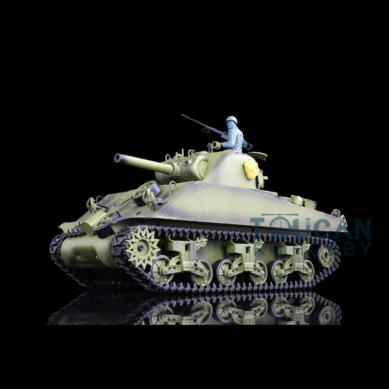 2 4G Heng Long 1/16 масштаб 7 0 пластиковая версия M4A3 Sherman RTR Радиоуправляемый Танк модель