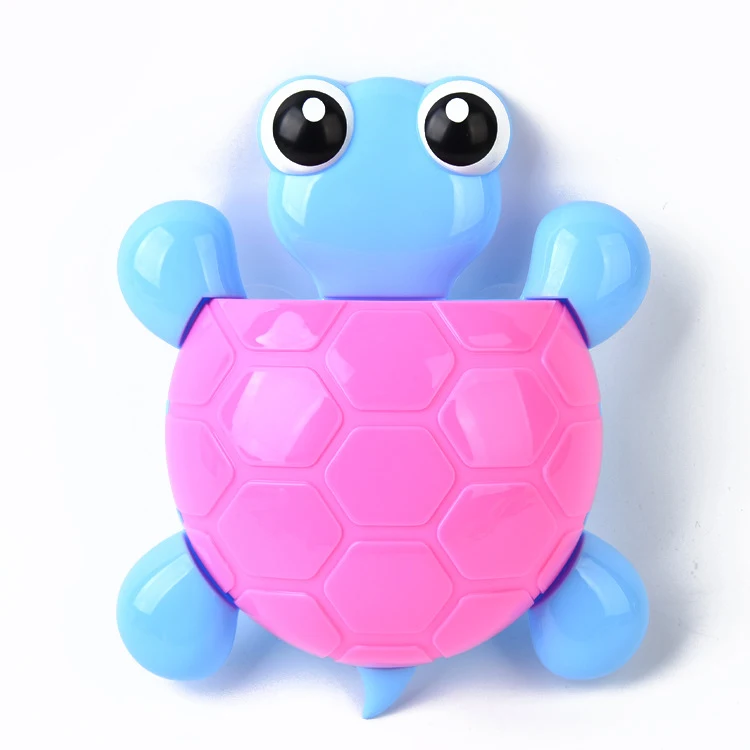 

Wall Suction Hook Hanger Toothbrush Holder Cute Cartoon Turtle Toothpaste Rack Children Socket Bathroom Accessories Organizer