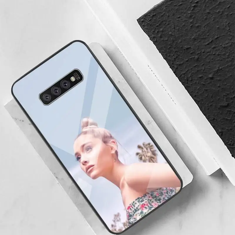 

Ariana Grande AG Rainbow Sweetener Back Cover For Samsung Cases S20 Plus S10 NOTE 8 9 10 10PRO Tempered Glass Soft Silicone Edge