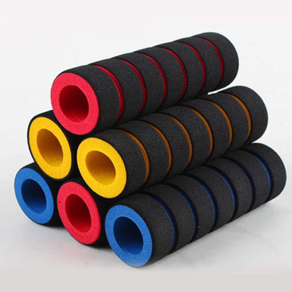 

2pcs/1pair Bike Racing Bicycle Motorcycle Handle Bar Foam Sponge Grip Cover Non-slip Soft Handlebar Bike Bar wholesale