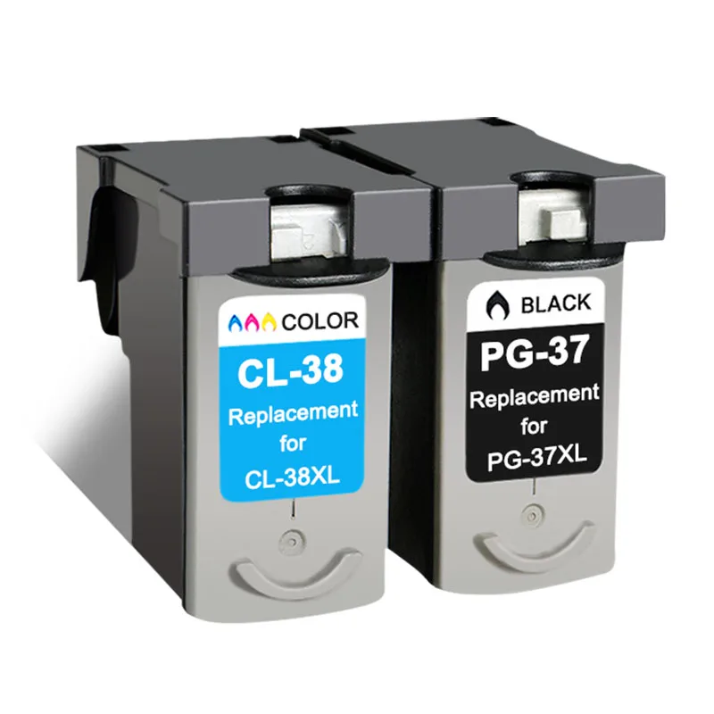 Набор картриджей для принтера Canon PG37 CL38 PG 37 CL 38 PIXMA MP140 MP190 MP210 MP220 MP420 IP1800 IP2600 MX300