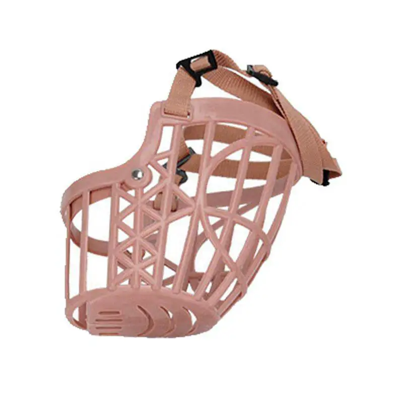 Коричневая прочная маска пластиковая корзина для мордочки собак дизайнерская