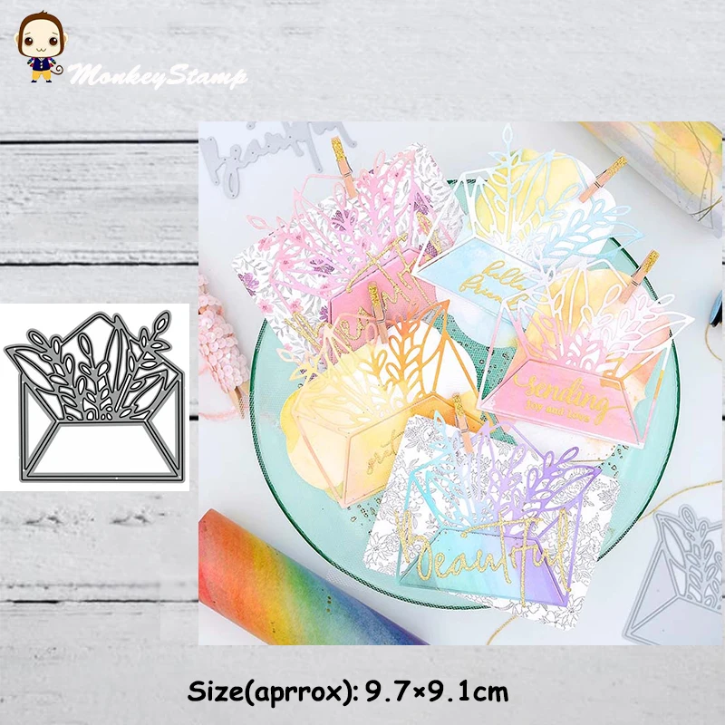 Конверт в виде обезьяны металлические трафареты для резки сделай сам