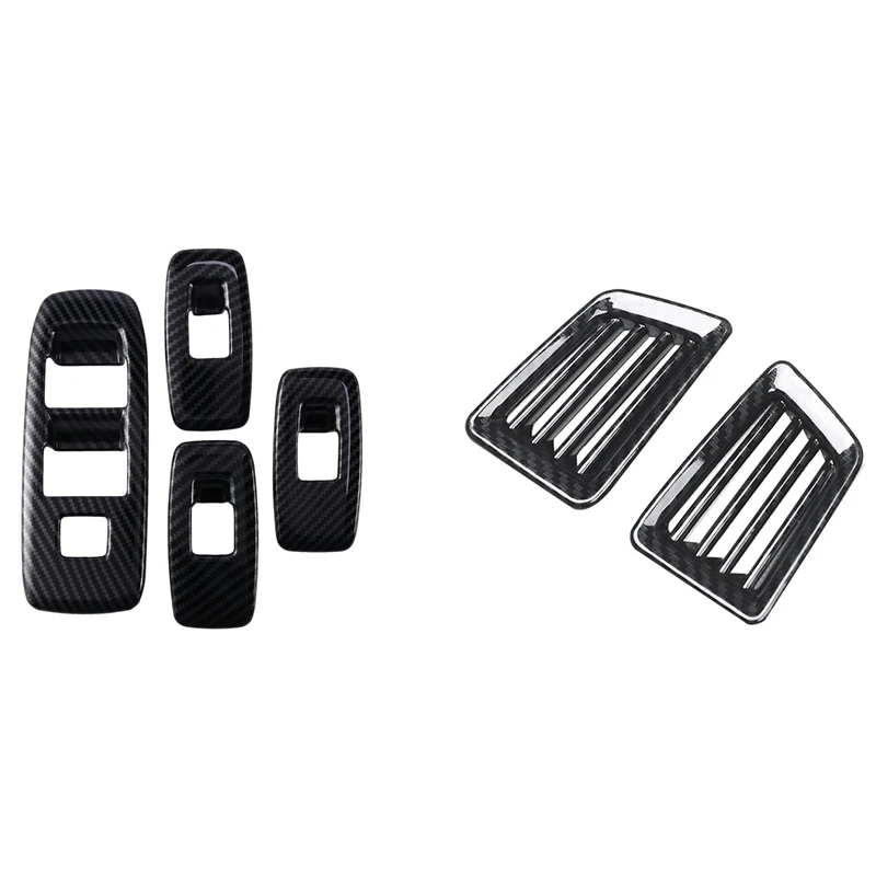 

Window Lift Switch Panel Cover for Ford Ranger / Everest 2015-2021 & Side Air Conditioning Dashboard Vent Cover