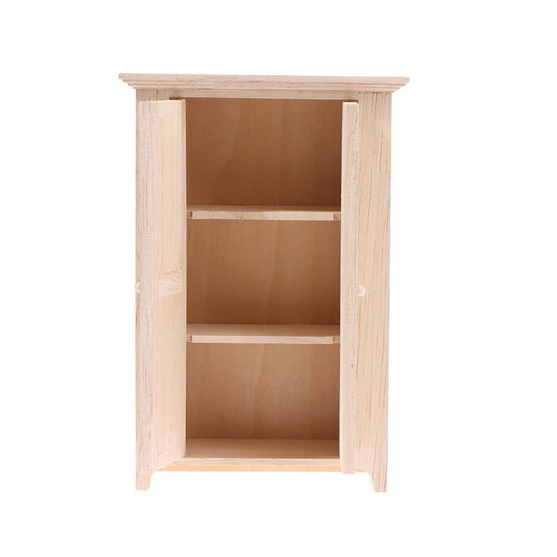 

Miniature Kitchen Cabinet Cupboards with Drawer 1/12 Dollhouse Furniture Toy Closet Furniture Accessories