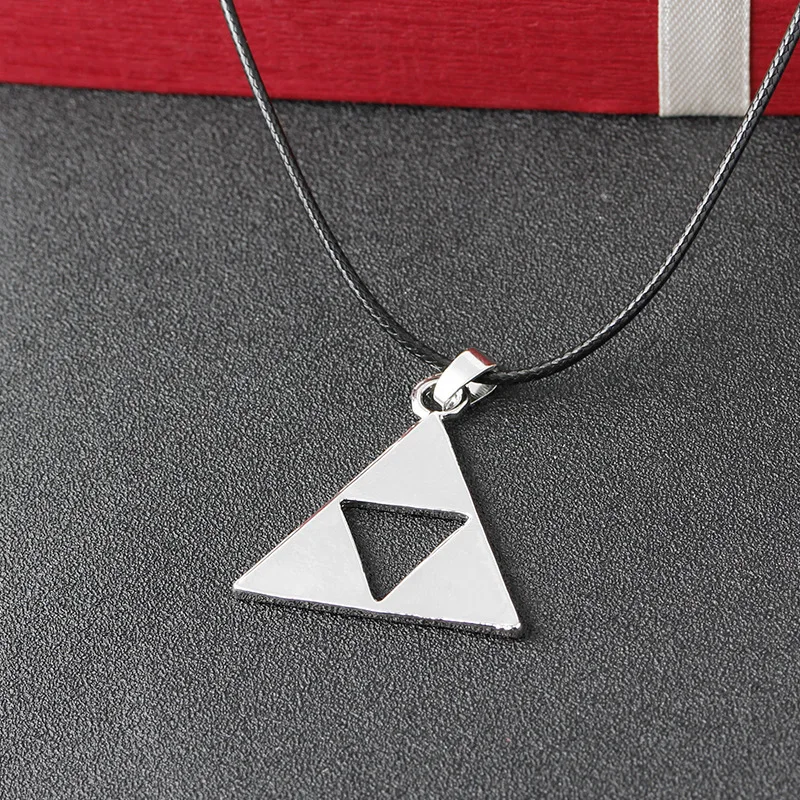 Ожерелье с подвеской из аниме Легенда о Зельде посеребренное колье Triforce 20 шт./лот