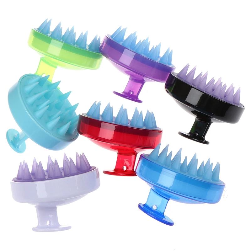 

1 piece of comfortable silicone shampoo, scalp massage brush, hair comb, body bath spa weight loss massage brush