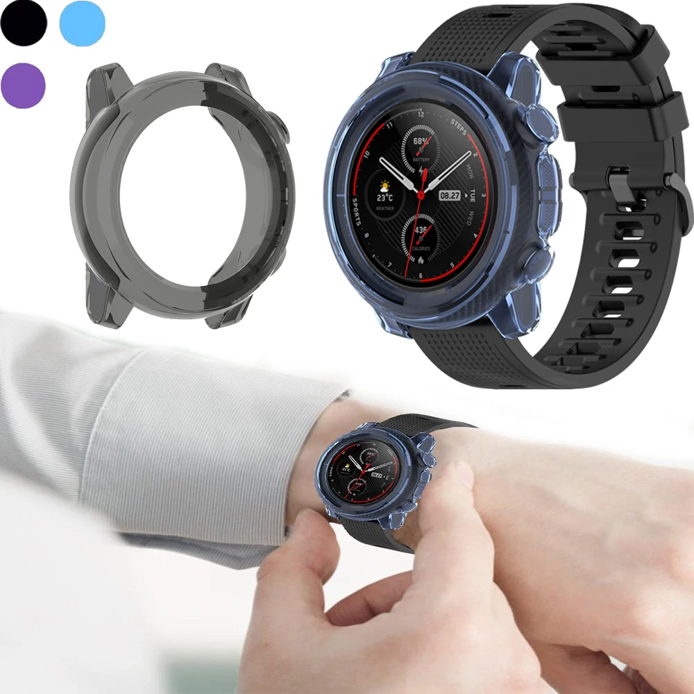Для Huami/Xiaomi Amazfit Stratos 3 защитный чехол из ТПУ для Stratos3 Силиконовая Защита от