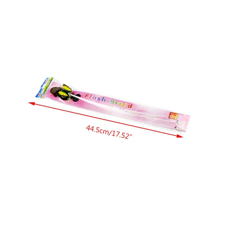 

10Pcs LED Butterfly LED Flashing Fiber Hair Braid Barrettes Light Up Glow Hair Clips Colorful Wigs for Halloween Christmas