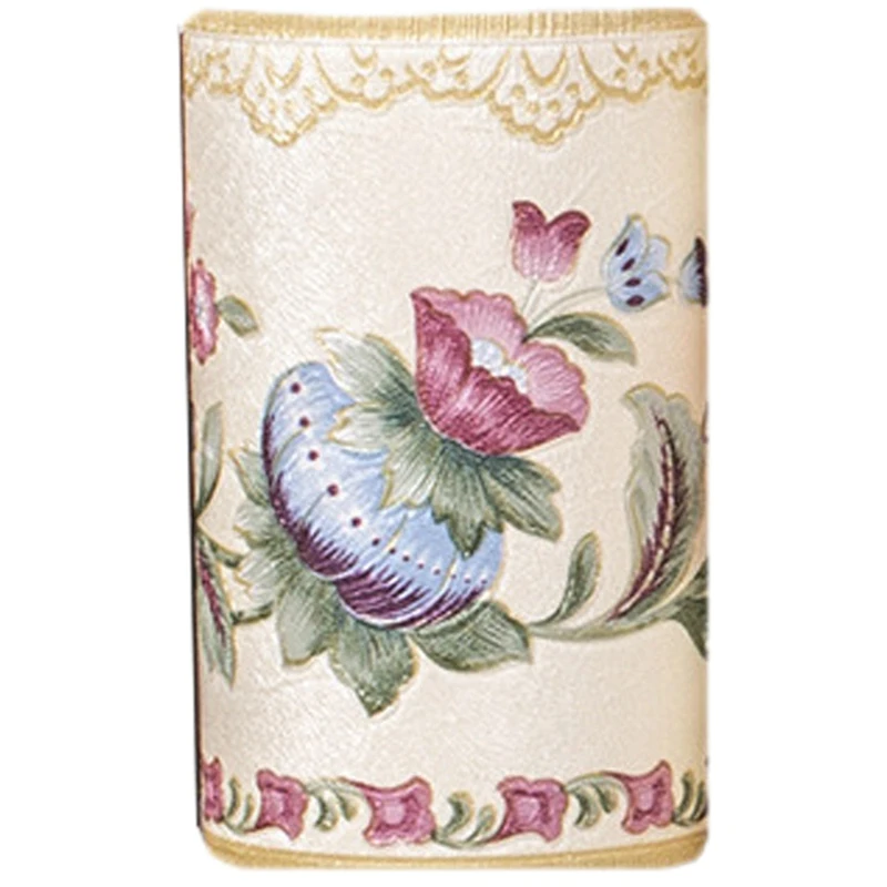 2 шт ПВХ самоклеющиеся обои границы линия талии 3D Цветочный узор комната ванная