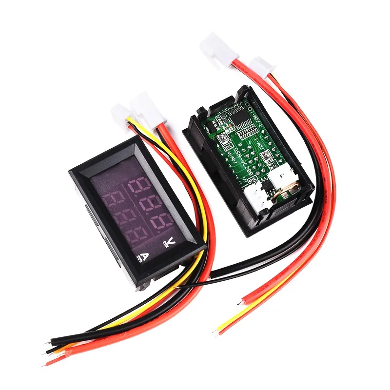 Цифровой вольтметр-амперметр мини-тестер для измерения напряжения постоянного