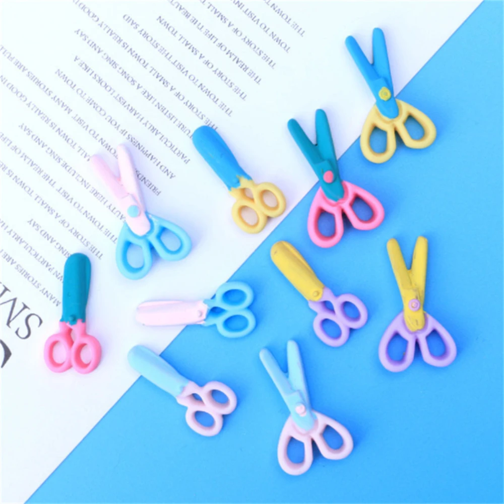 

Julie Wang 10 шт. 27-29 мм смешанные полимерные ножницы миниатюрные украшения ручной инструмент подвески без ногтей кукольная игрушка дом Декор Рем...