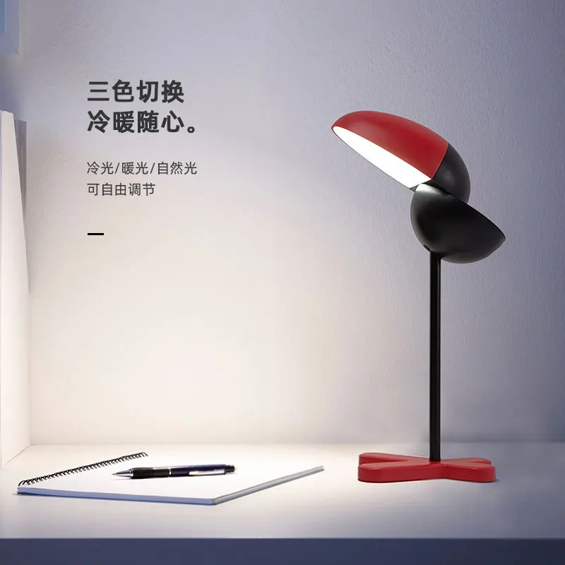 

Woodpecker LED Eye Protection Desk Lamp Nordic Element Creative Desktop Reading Learning Tri-color Lighting LED Night Light