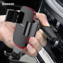Baseus Gravity Car Phone Holder for Car CD Slot Air Vent Mount Phone Holder Stand for iPhone X Samsung Metal Mobile Phone Holder