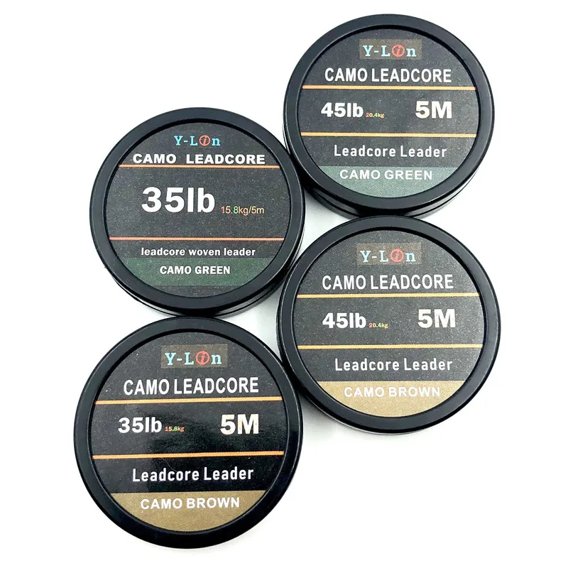 5m поводок Карп рыболовная леска Leadcore крюка камуфляж буровые установки для волос