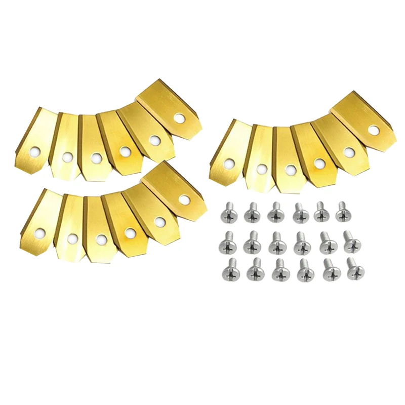 18 шт. высококачественные лезвия для автоматической газонокосилки с титановым