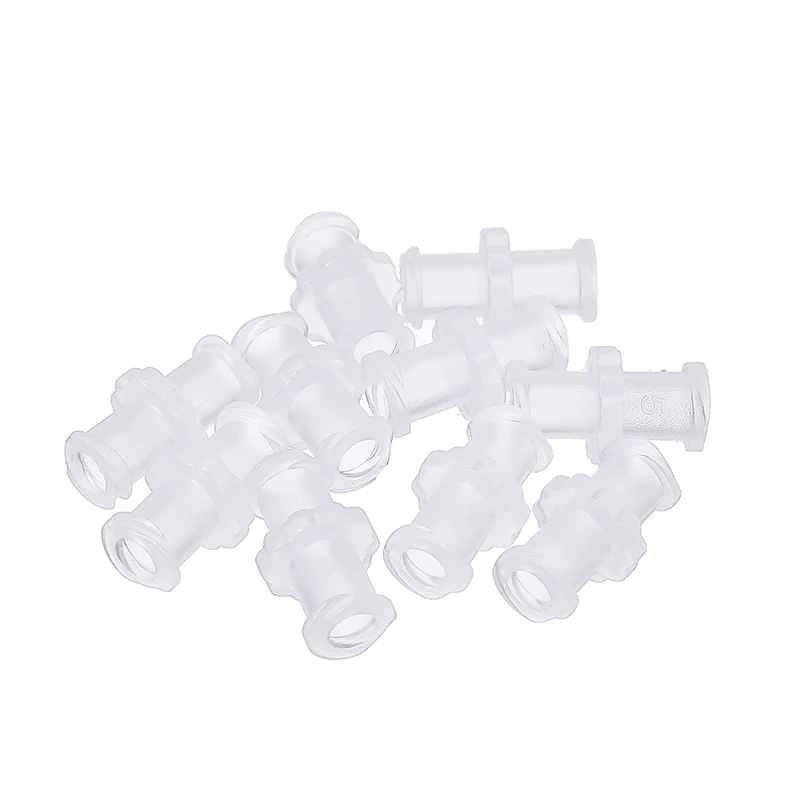 10pcs/set Transparent Polypropylene Female to Female Coupler Luer Syringe Connector Mechanical Hardware Accessories