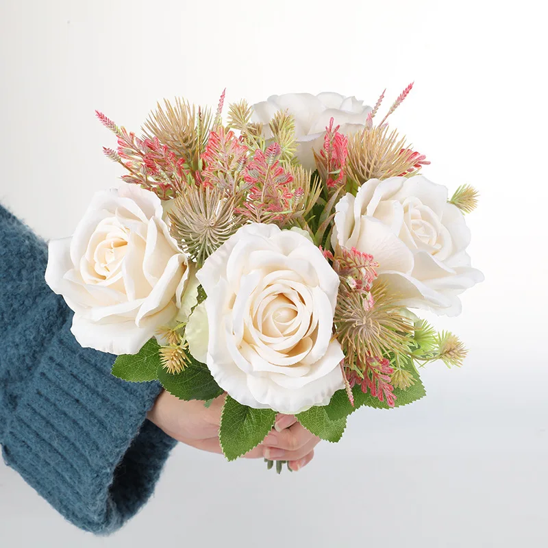 

Artificial Flowers Hibiscus Rose Artificial Flowers Wedding Decoration Artificial Plants Home Decoration Shooting Furnishings