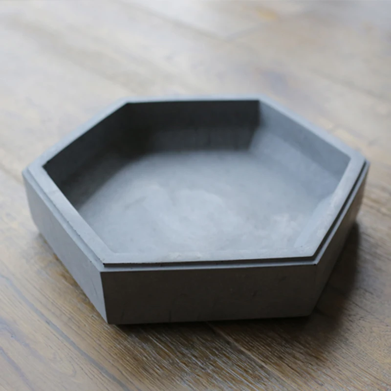 Гексагональный геометрический дизайн бетонная форма силиконовая для украшения