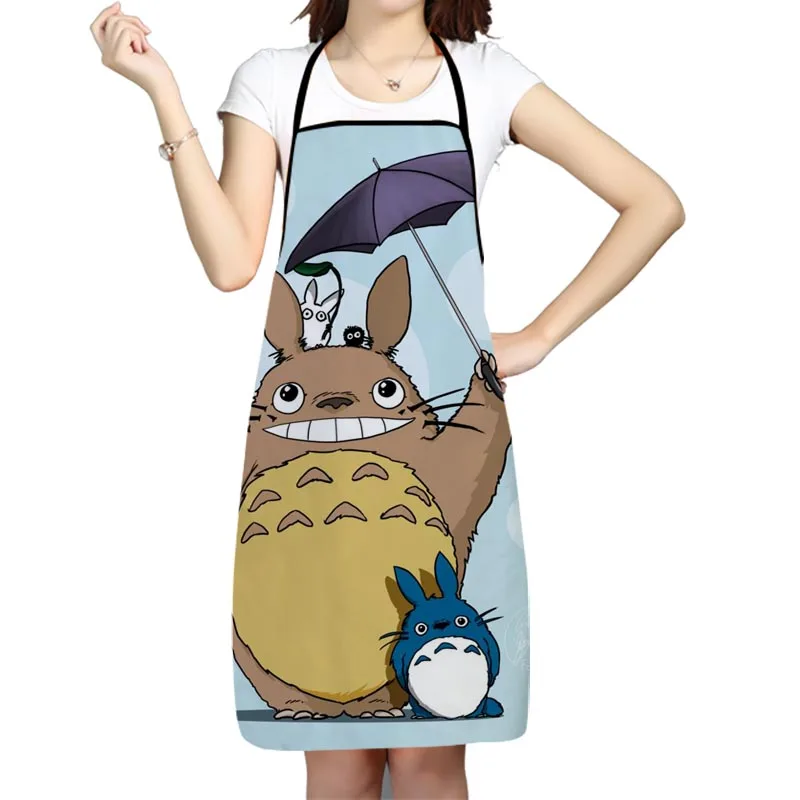 Классические аниме Фартук Кухонные фартуки Totoro для женщин и мужчин нагрудники