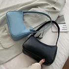 Женская сумочка с ручками в стиле ретро, винтажные тоуты на плечо из искусственной кожи для подмышек, маленькие дамские сумочки-клатчи