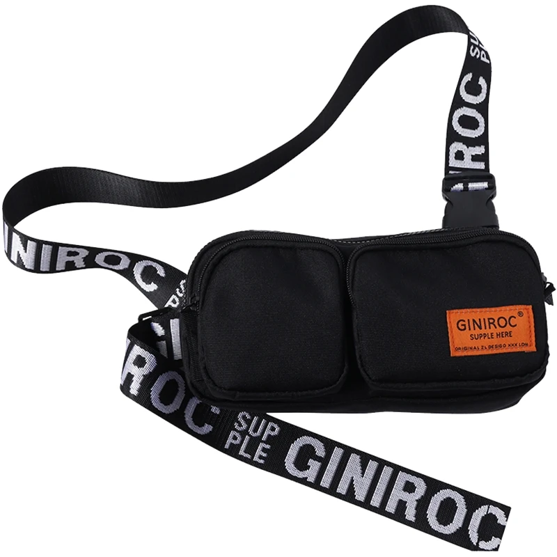 

Chest Bag Fashion Brand Messenger Bag Ins Hip-hop Bag Female Wild Sports Bag Street Personality Couple Shoulder Bag
