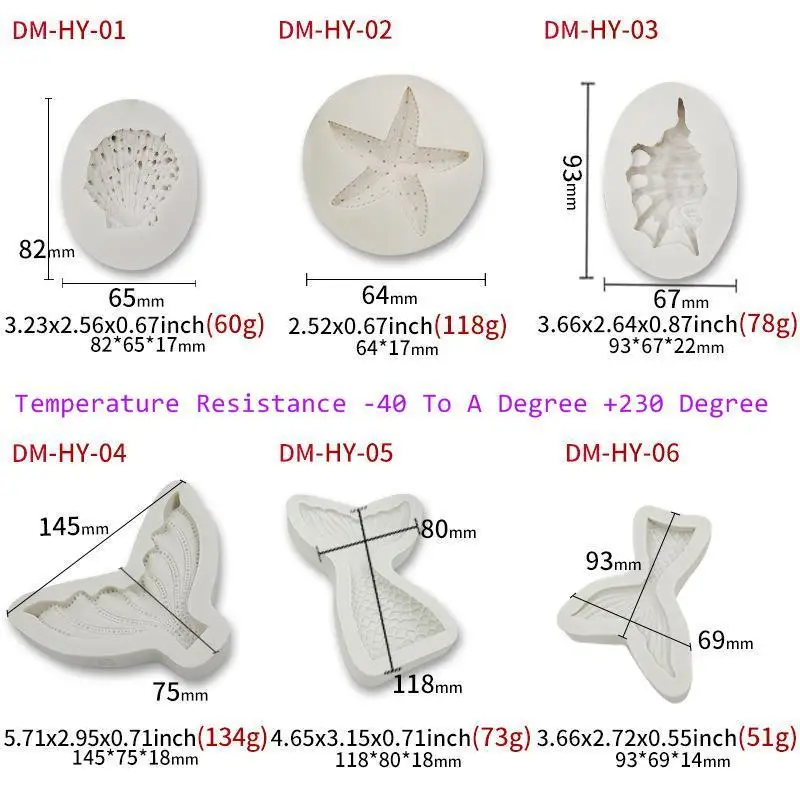 9 формы силиконовая форма для украшения тортов мастикой рыбий хвост одеяло