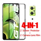 4 в 1 для OPPO Realme GT Neo2 Защитная пленка для экрана из закаленного стекла Realme GT Neo2 Защитная пленка для телефона Realme GT Neo2 5G