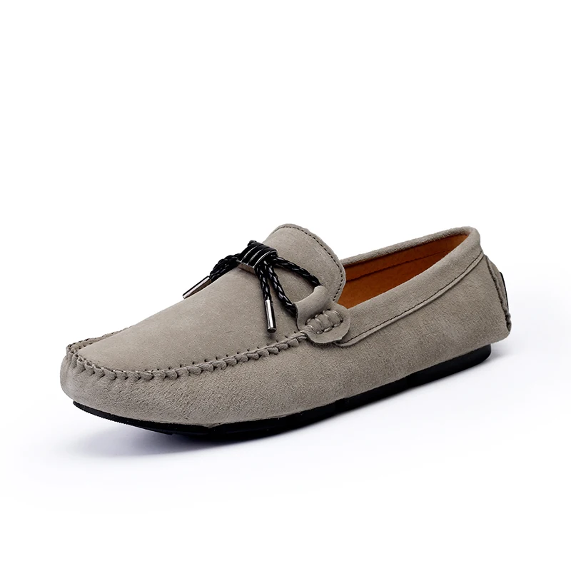

Genuine Leather Men Casual Shoes Luxury Brand Men's Loafers Moccasins Business Slip on Black Driving Shoes Tassel Fashion Style