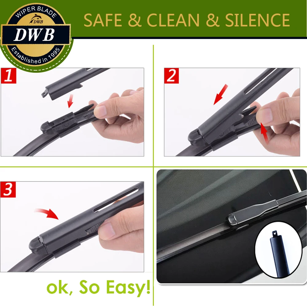 2 шт. ECO Дворники для BMW 3 серии (F30) Saloon &amp (F31) Touring 2012-2018 24 &quot+ 19&quot резинок дворники