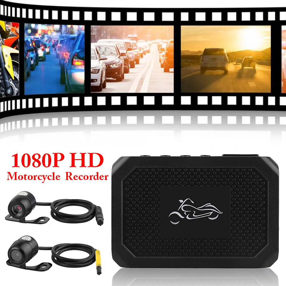 HD 1080P мотоцикл Dirver записанная камера Автомобильная экшн Спортивная Dash Cam со