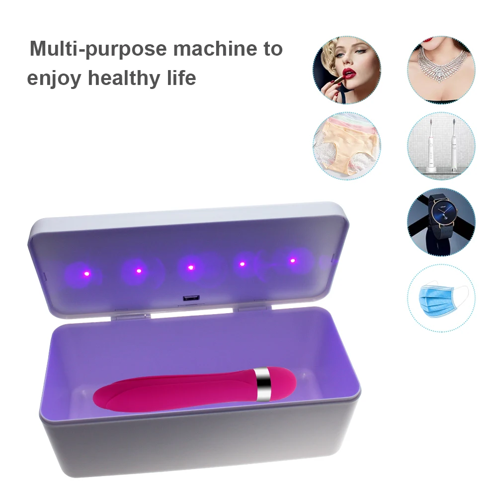 Sex Vibrator UV Sterilizer Dildo Disinfection Box USB Powered Toys Accessoires Adult Product Sterilization Storage Boxes | Красота и