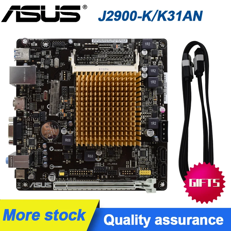 

ASUS ITX PC Motherboard J2900-K/K3AN-J/DP DDR3 17*17 Mini Desktop Integrated J2900 dual-core CPU DDR3 HDMI PC Set