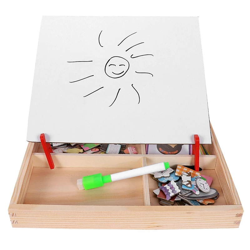 MWZ 2 набор магнитных забавных пазлов для детей деревянная головоломка доска