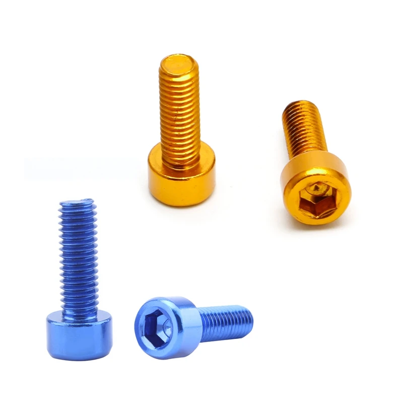 2 пары болтов для велосипедной бутылки воды M5 болты из алюминиевого сплава с