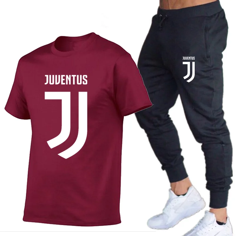 

Hot-Selling Summer T-Shirt Pants Set Casual Brand Fitness Jogger Pants T Shirt Hip Hop Fashion Men's Tracksuits