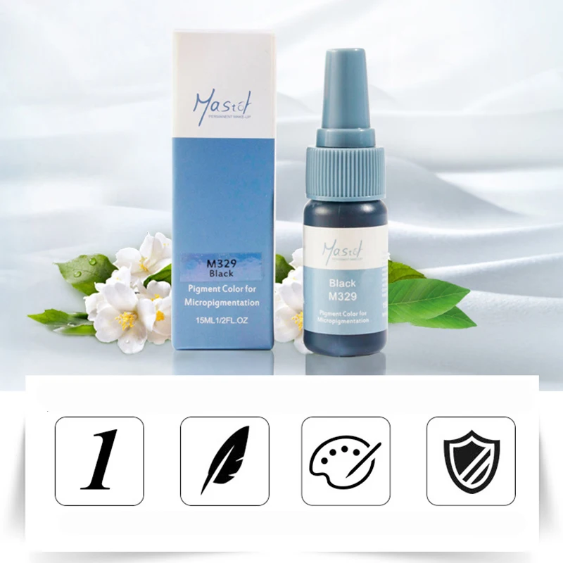 Жидкий пигмент для перманентного макияжа бровей Mastor чистые органические чернила